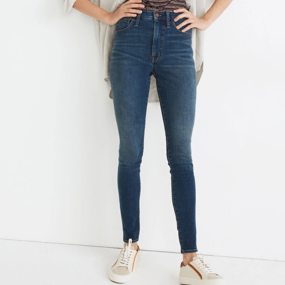 💗NWT Madewell 10" High-Rise Roadtripper Supersoft Jeans Magic Pockets - Size 25T